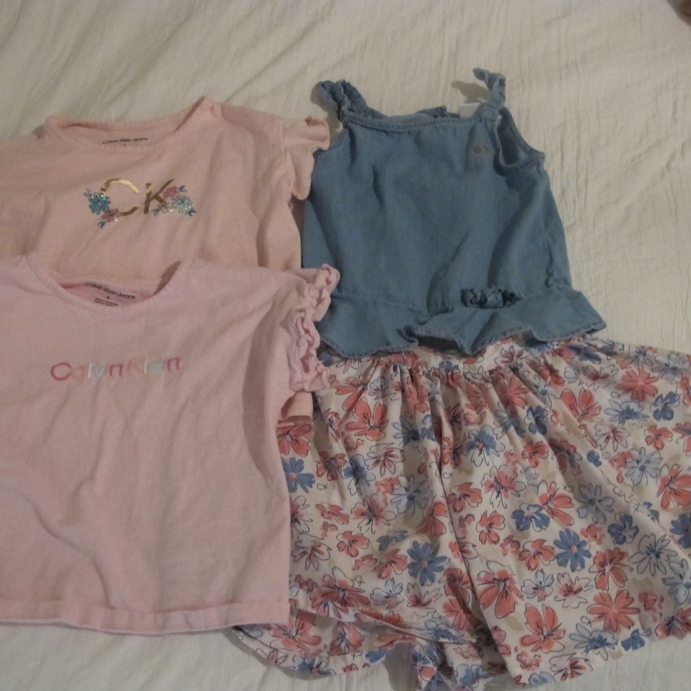 4 Piece Girls Calvin Klein Outfit EUC - Picture 2 of 4